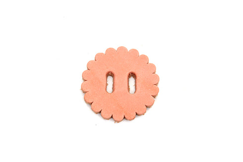 V-Twin Natural Leather Concho Rosette 1-3/4 inch - 48-1667