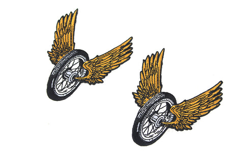 V-Twin Winged Wheel Patch Set - 48-1677