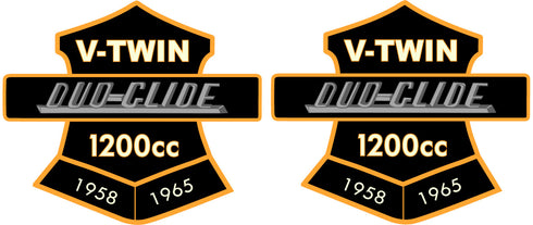 V-Twin 1958-1965 Style Duo Glide Patches - 48-1873