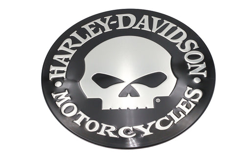 OE Harley Davidson Skull Tin Sign - 48-2030
