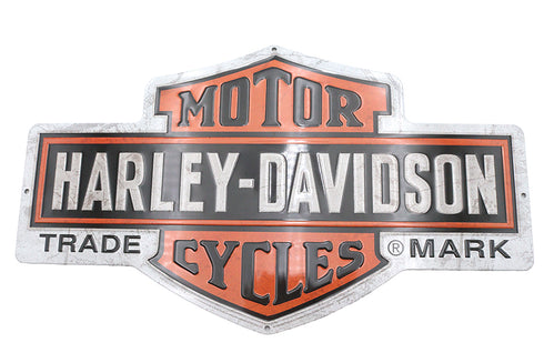 OE Harley Davidson Nostalgic Bar & Shield Tin Sign - 48-2330