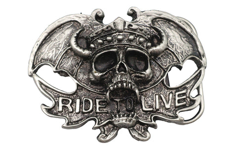 V-Twin Ride To Live Belt Buckle - 48-7784
