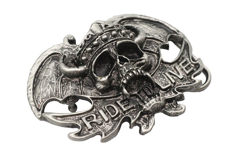 V-Twin Ride To Live Belt Buckle - 48-7784