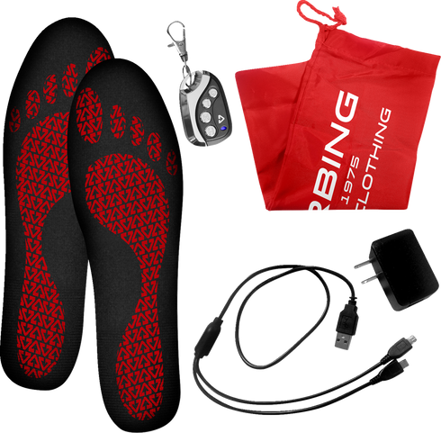 GERBING HEATED CLOTHING 3V Rechargeable Heated Insoles with Remote - Large/XL GER-INS-3V-L-XL