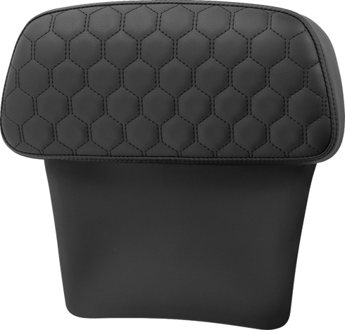 SADDLEMEN Chopped Tour Pak Pad - Honeycomb - Black Stitching - FLH/FLT '14-'24 814-07-154