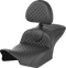 SADDLEMEN Roadsofa™ Seat - Dragon Scale Stitch - w/ Backrest - FLTR/FLHX '23-'25 823-07-208B0
