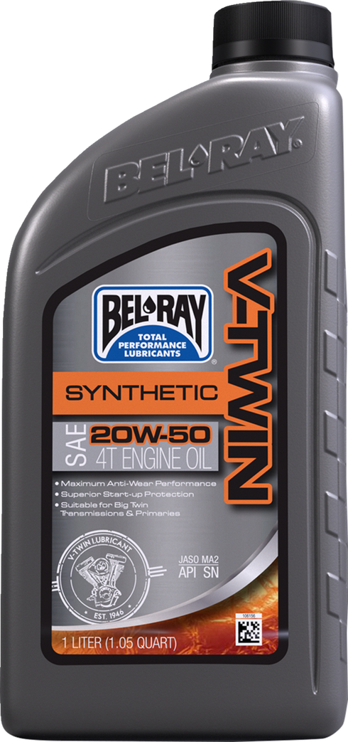 BEL-RAY V-Twin Synthetic Oil - 20W-50 - 1L 303133150160
