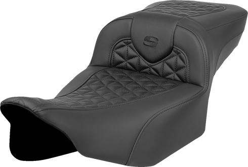 SADDLEMEN RoadSofa™ Tri Gripper Seat - Extended Reach - w/o Backrest - FLH/FLT '23-'24 823-07-21100