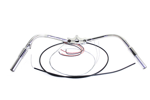 V-Twin Spring Fork Handlebar Assembly Chrome - 49-0032