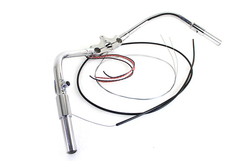 V-Twin Spring Fork Handlebar Assembly Chrome - 49-0032