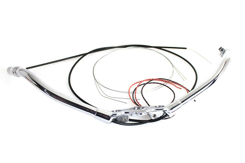 V-Twin Spring Fork Handlebar Assembly Chrome - 49-0032