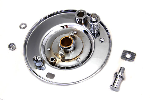 V-Twin Front Brake Backing Plate Chrome - 49-0041