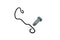 V-Twin Zinc Clevis Pin with Spring Clip - 49-0242