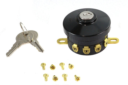 V-Twin Replica Indian Ignition Switch with 2 Keys - 49-0253