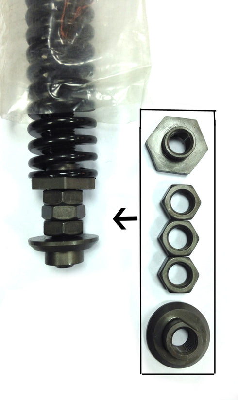 V-Twin Parkerized Seat Post Assembly - 49-0271