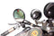V-Twin Spring Fork Black 5 inch Mirror - 49-0273