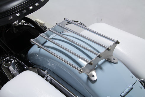 V-Twin Wyatt Gatling Old Style Polished Luggage Rack - 49-0304