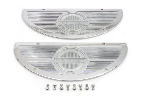 V-Twin Deluxe Footboard Insert Chrome - 49-0436