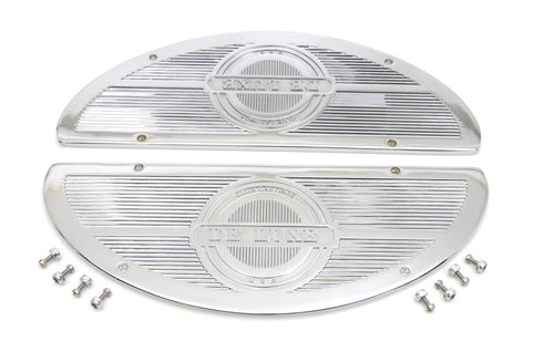 V-Twin Deluxe Footboard Insert Chrome - 49-0436