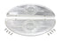 V-Twin Deluxe Footboard Insert Chrome - 49-0436