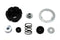 V-Twin Clutch Hub Nut and Seal Kit - 49-0474