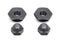 V-Twin Spring Fork Rod Top Nut Set Parkerized - 49-0516