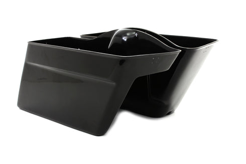 V-Twin Black Saddlebag Bottom Set - 49-0535