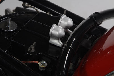 V-Twin Polished Aluminum Spark Plug Holder - 49-0624