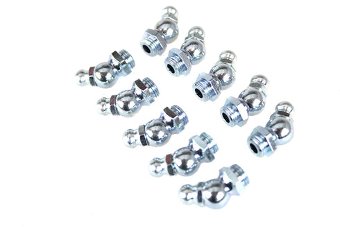 V-Twin Alemite Grease Fitting White Zinc - 49-0637