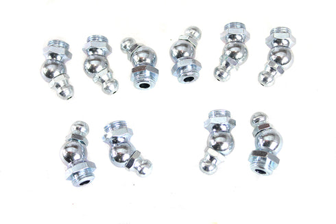 V-Twin Alemite Grease Fitting White Zinc - 49-0637