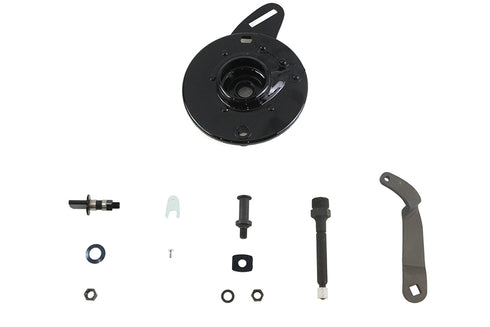 V-Twin 45 inch WL Rear Brake Backing Plate Kit Black - 49-0638
