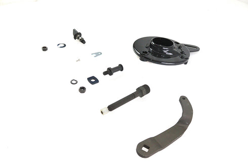 V-Twin 45 inch WL Rear Brake Backing Plate Kit Black - 49-0638