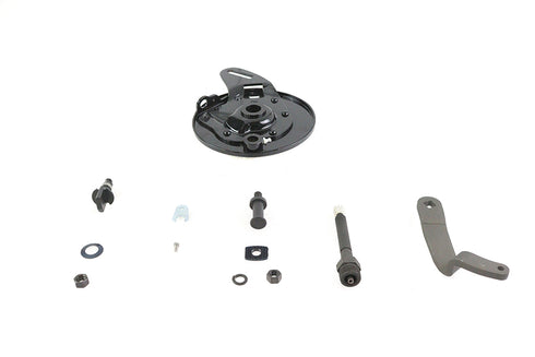 V-Twin 45 inch WL Rear Brake Backing Plate Kit Black - 49-0638