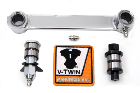 V-Twin Chrome Front Brake Shackle Bar Kit - 49-0644