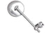 V-Twin Replica Round Mirror Chrome - 49-0660