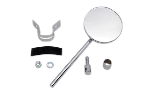 V-Twin Replica Round Mirror Chrome - 49-0660