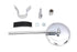 V-Twin Replica Round Mirror Chrome - 49-0660