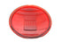 V-Twin Replica Headlamp Glass Lens Red - 49-0672