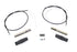 V-Twin Throttle and Spark Cable Spiral Kit Nickel Plated - 49-0674