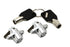 V-Twin Chrome Saddlebag Lock and Key Kit - 49-0729