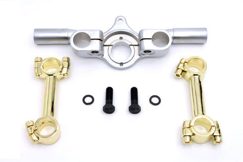 V-Twin Flanders 4 inch Spring Fork Riser Kit - 49-0763