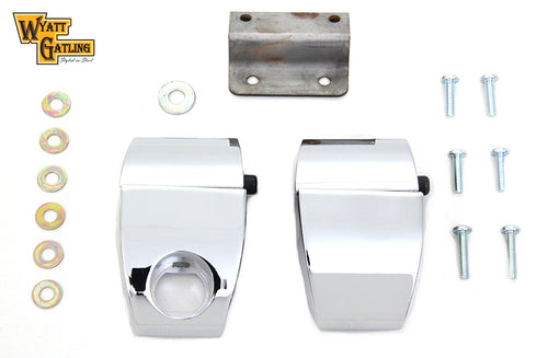 V-Twin Wyatt Gatling Chrome Tour-Pak Luggage Latch Kit - 49-0782
