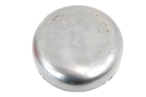 V-Twin 7 inch Script Air Cleaner Cover Raw - 49-0787