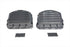V-Twin Full Finned Panhead Rocker Box Cover Set Chrome - 49-0789