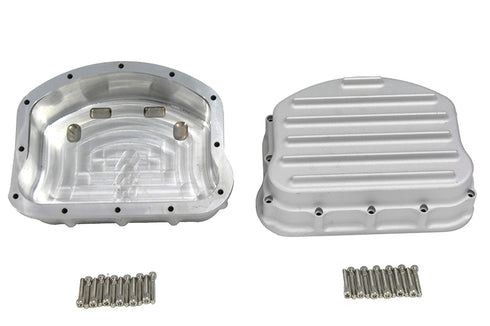 V-Twin Full Finned Panhead Rocker Box Cover Set - 49-0790