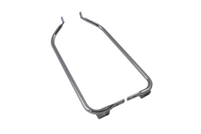 V-Twin Lower Saddlebag Guard Set Chrome - 49-0798