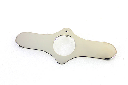 V-Twin Top Triple Tree Cover Stainless Steel - 49-0805