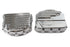V-Twin Finned Panhead Valve Cover Set Polished - 49-0810