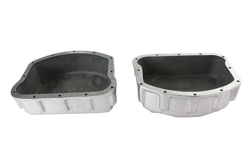 V-Twin Finned Panhead Valve Cover Set Polished - 49-0810