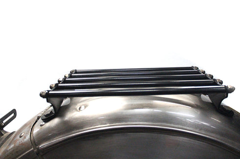 V-Twin Wyatt Gatling Vintage Black Luggage Rack - 49-0832